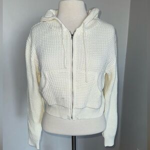 Women's Cream Hooded Jacket